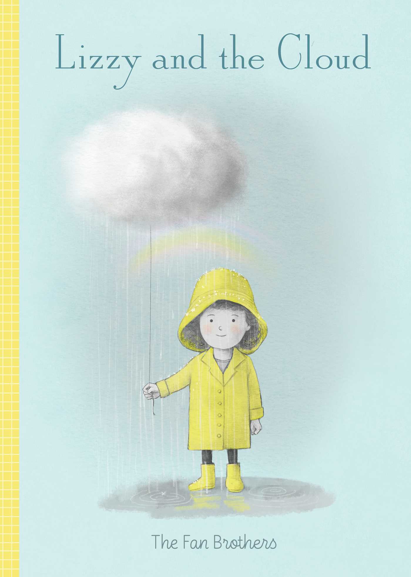  "Lizzy and the Cloud" book cover girl with cloud in raingear